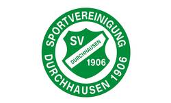 Logo des Sportvereins Durchhausen in weiß und grün mit der Aufschrift des Vereinsnamens und des Gründungsjahres 1906